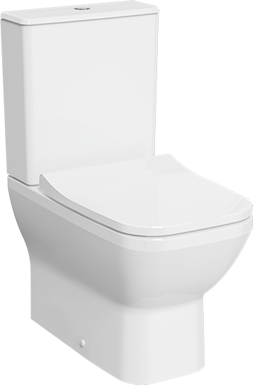Унитаз-компакт напольный VitrA Integra Square 9833B003-7204 с микролифтом