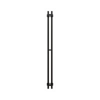 Полотенцесушитель электрический Grota Corsa K N RAL9005 EL 10х150, с крючками, матовый черный