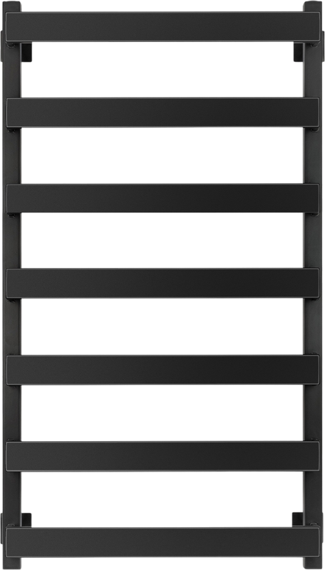 Полотенцесушитель электрический Secado Кродо 100х50 105x55 см, подключение слева, черный матовый, лесенка