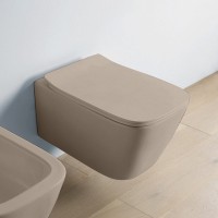 Унитаз подвесной ArtCeram A16 Rimless ASV003 41 00 безободковый, с микролифтом, matera