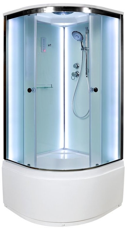 Душевая кабина DTO D 10SLED с высоким поддоном, с сиденьем