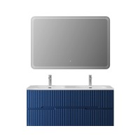 Тумба с раковиной Cezares Duet 120 sapfiro, раковина Cezares CZR-8073-120-2 двойная