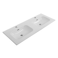 Тумба с раковиной Cezares Duet 120 sapfiro, раковина Cezares CZR-8073-120-2 двойная