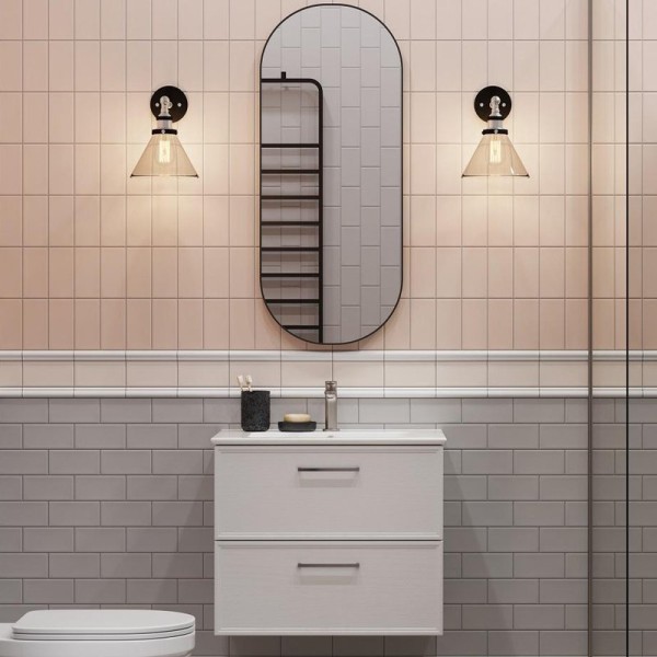 Мебель для ванной комнаты KERAMA MARAZZI Piano Classic 75 подвесная, ясень белый матовый