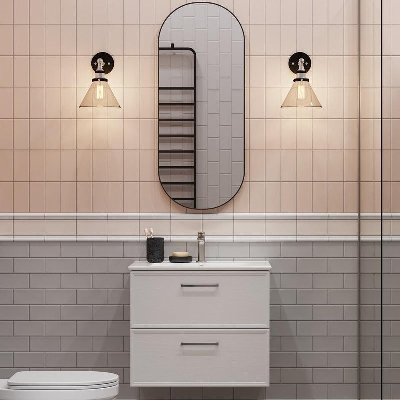 Мебель для ванной комнаты KERAMA MARAZZI Piano Classic 75 подвесная, ясень белый матовый