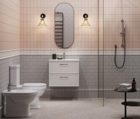 Мебель для ванной комнаты KERAMA MARAZZI Piano Classic 75 подвесная, ясень белый матовый