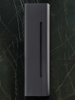 Шкаф-пенал для ванной Jorno Shine 35 подвесной, антрацит