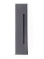 Шкаф-пенал для ванной Jorno Shine 35 подвесной, антрацит