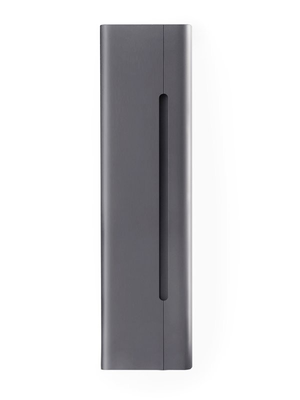 Шкаф-пенал для ванной Jorno Shine 35 подвесной, антрацит