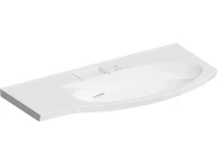 Тумба с раковиной KERAMA MARAZZI Riva 100, правая подвесная, белая матовая
