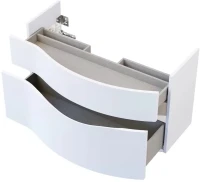 Тумба с раковиной KERAMA MARAZZI Riva 100, правая подвесная, белая матовая