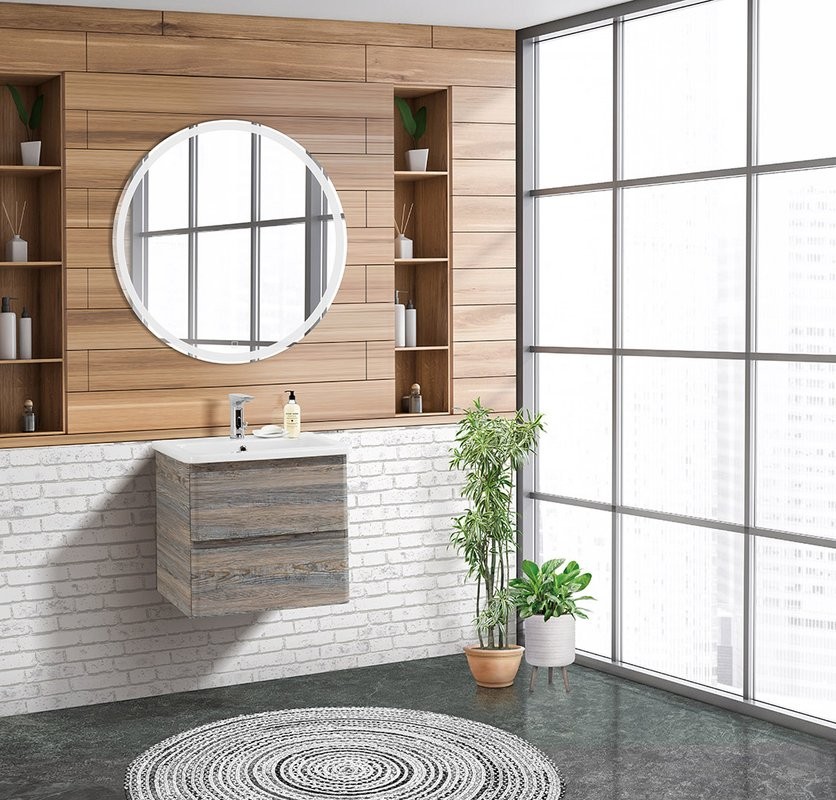Мебель для ванной комнаты BelBagno Albano-Cer 50 подвесная, pino scania