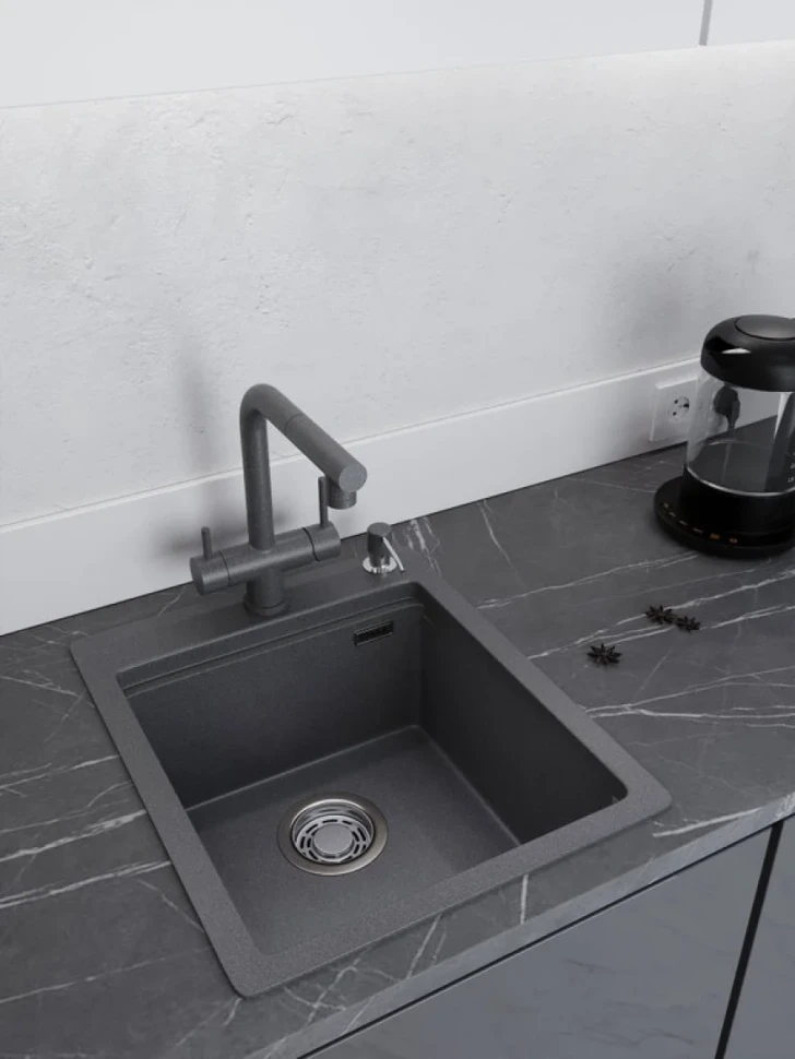Мойка кухонная Emar Quartz EMQ-1420.Q Антрацит