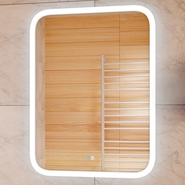 Зеркало CONTINENT Glamour ЗЛП536 70х90 с подсветкой, с подогревом