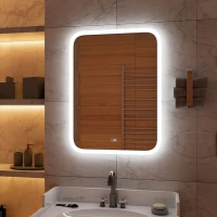 Зеркало CONTINENT Glamour ЗЛП536 70х90 с подсветкой, с подогревом