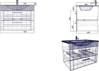 Мебель для ванной комнаты Sanvit Турин 2 75, белая