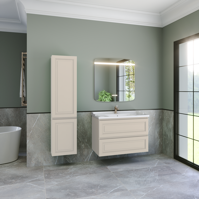 Тумба с раковиной Caprigo Wales 90 беж лайт