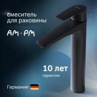 Смеситель для раковины AM.PM Gem F90A92022 черный Смеситель для раковины AM.PM Gem F90A92022 черный
