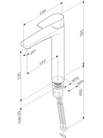 Смеситель для раковины AM.PM Gem F90A92022 черный Смеситель для раковины AM.PM Gem F90A92022 черный