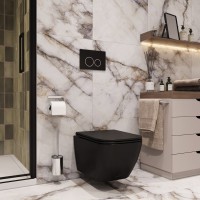 Унитаз подвесной Ceruttispa Mimi Aria MB CT8920 безободковый, с микролифтом