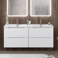 Тумба под раковину BelBagno Etna 140 для двоих, bianco lucido