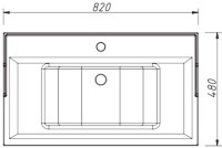 Мебель для ванной комнаты Caprigo Wales 80 графит Мебель для ванной комнаты Caprigo Wales 80 графит