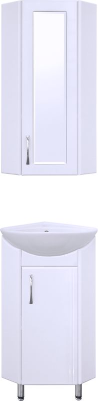 Мебель для ванной комнаты Style Line Эко Стандарт Веер 30 угловая, белая