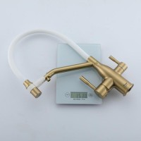 Смеситель для кухни Frap F4397-3 золотой сатин
