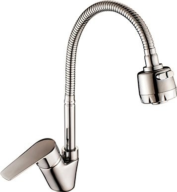 Комплект Мойка GranFest Smart SM 430 белый + Смеситель Rossinka S S35-26 с гибким изливом
