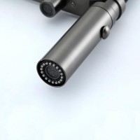 Смеситель для кухни Gappo G4397-89 с гибким изливом, оружейная сталь