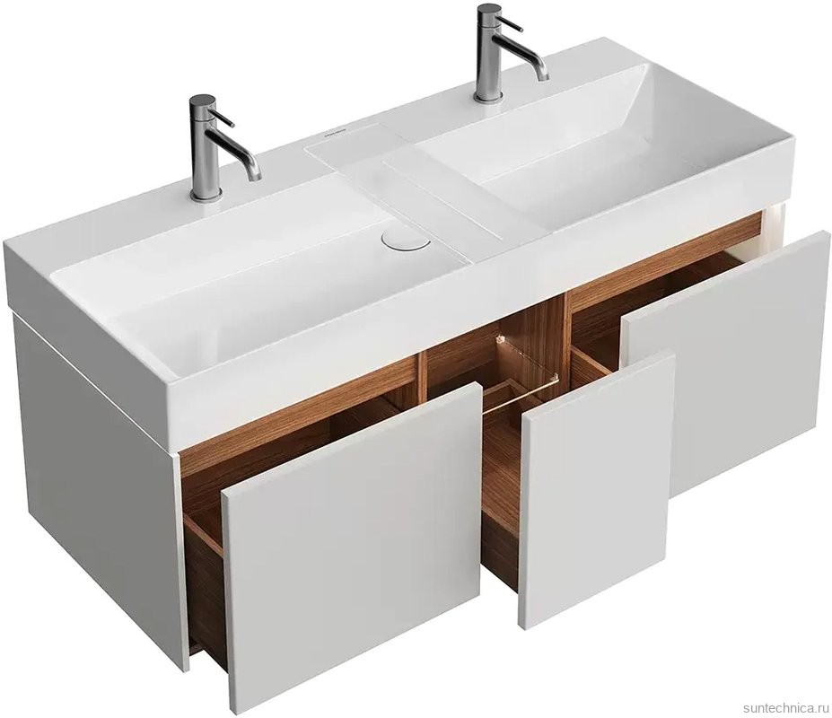 Мебель для ванной комнаты KERAMA MARAZZI Grande 120 архитектурный серый