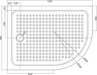 Поддон для душа Cezares Tray TRAY-A-RH-120/90-550-15-W-L R120х90 L, с сифоном