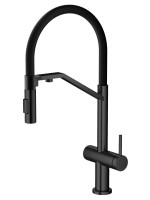 Смеситель для кухни Agger Elegant A3241444 с гибким изливом, черный матовый