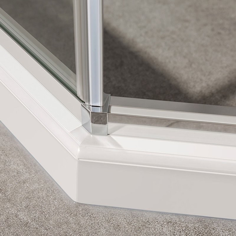 Душевой уголок Vincea Slim-U VSP-2SU900CL 90x90 см, профиль хром, стекло прозрачное
