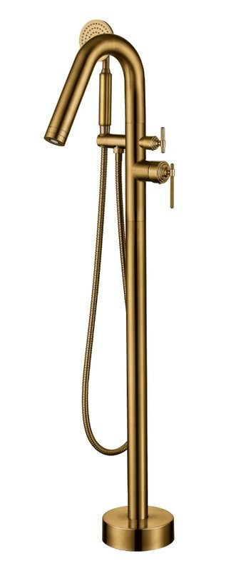 Напольный смеситель для ванны с душем Boheme Eterna 179-BR С ВНУТРЕННЕЙ ЧАСТЬЮ, bronze