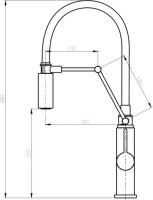 Комплект Мойка Paulmark Gerberg PM254444-BS брашированная нержавеющая сталь + Смеситель Domaci Равенна DCB 7012 сатин, с гибким изливом + Измельчитель Bort Titan Max Power FullControl