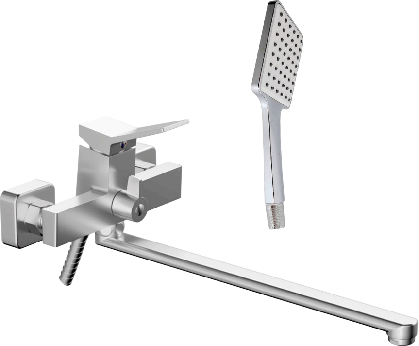 Смеситель с длинным изливом для ванны Haiba HB22818