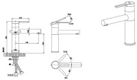 Смеситель для раковины Bravat Black F1410445BW-RUS черный