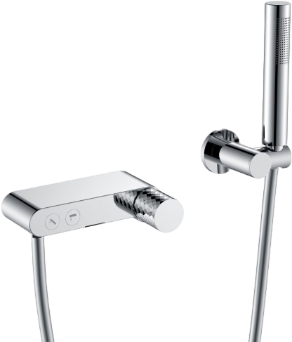 Смеситель для ванны с душем Boheme Stick 123-CRCR chrome diamond chrome