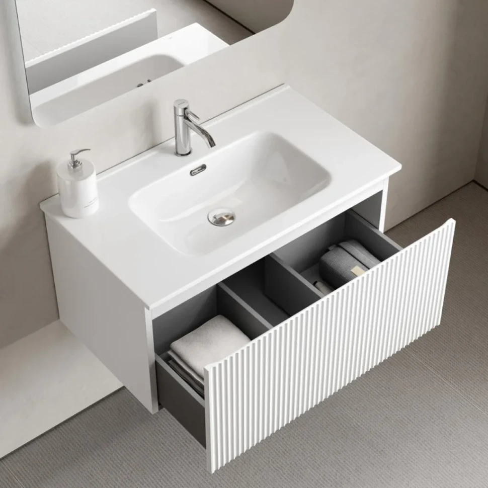 Тумба под раковину без столешницы Sancos Snob R 1.0 80 bianco