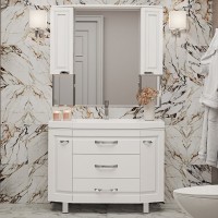 Тумба с раковиной Misty Терра 110 белая Тумба с раковиной Misty Терра 110 белая