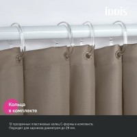 Штора для ванной IDDIS Base BL03P24i11 240х200, коричневая