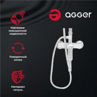 Душевая стойка Agger Merry A1394400 хром Душевая стойка Agger Merry A1394400 хром