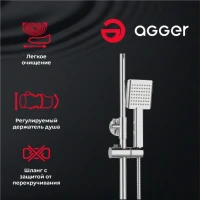 Душевая стойка Agger Merry A1394400 хром Душевая стойка Agger Merry A1394400 хром