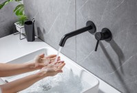 Смеситель для раковины Allen Brau Priority 5.31030-31 С ВНУТРЕННЕЙ ЧАСТЬЮ чёрный матовый