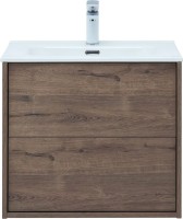 Тумба с раковиной Aquanet Lino 60 дуб веллингтон, Flat 60