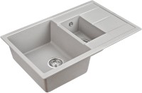 Комплект Мойка Paulmark Flugen 60/1,5 PM237850-GR серый + Измельчитель Intenso