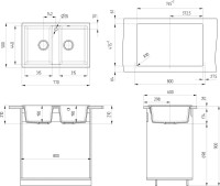 Мойка кухонная Ulgran U-608 -307 терракот Мойка кухонная Ulgran U-608 -307 терракот