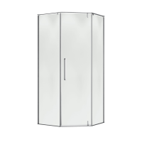 Душевой уголок Terminus Альба 04 4EW100х100C 100х100, хром