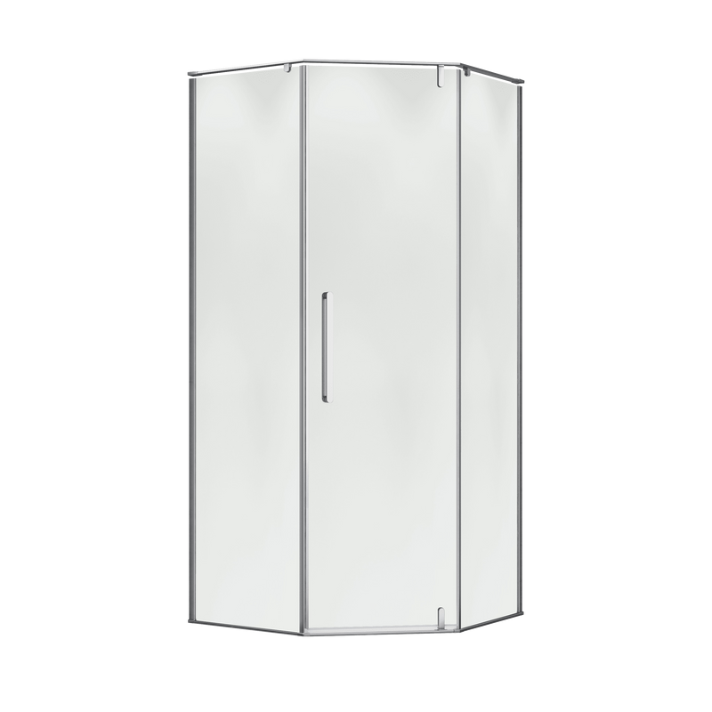 Душевой уголок Terminus Альба 04 4EW100х100C 100х100, хром